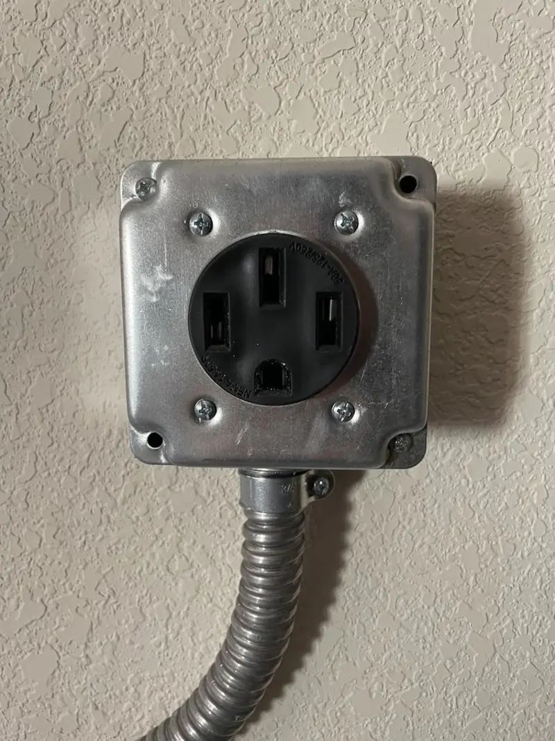 NEMA 14-50 outlet installed for Electrical Panel Upgrade in Gladeview