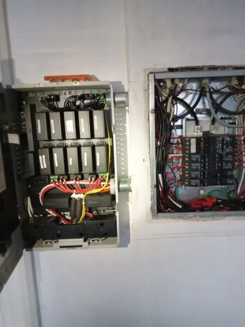 Electrical panel upgrade completed for Security Camera Wiring in Gladeview
